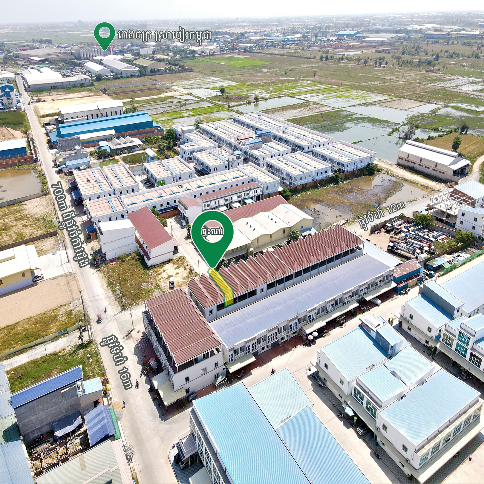 ផ្ទះលក់ $130,000 ទុលមុខស្រាបៀរកម្ពុជា ចម្ងាយ700mពីស្តុបចំការដូង 2.6km