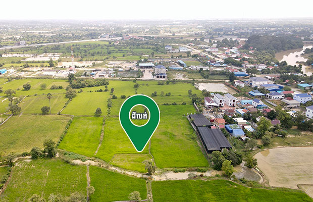 Land For Sale 90$/m² Tumnup Makara Road - Dangkoa